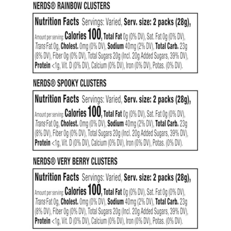Nerds Gummy Clusters Variety Mix 28ct