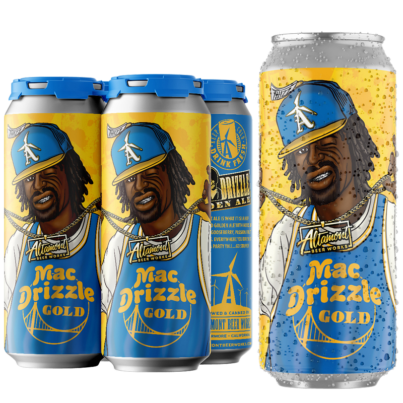 Altamont Mac Drizzle Gold Ale 4pk 16oz Can 5.2% ABV