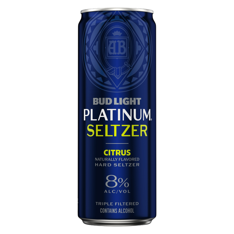 Bud Light Platinum Hard Seltzer Citrus 12oz Can 8% ABV