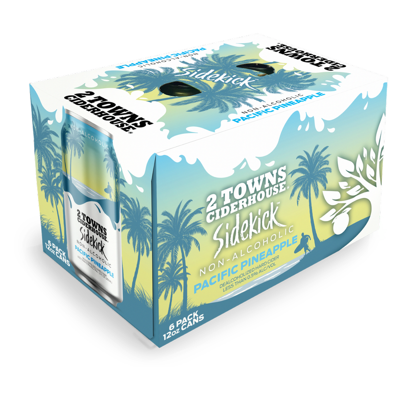 2 Towns Sidekick Non-Alcoholic Pacific Pineapple 6pk 12oz Can