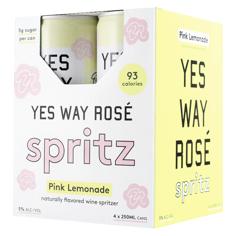 Yes Way Rose Pink Lemonade Spritz 4PK 5% ABV