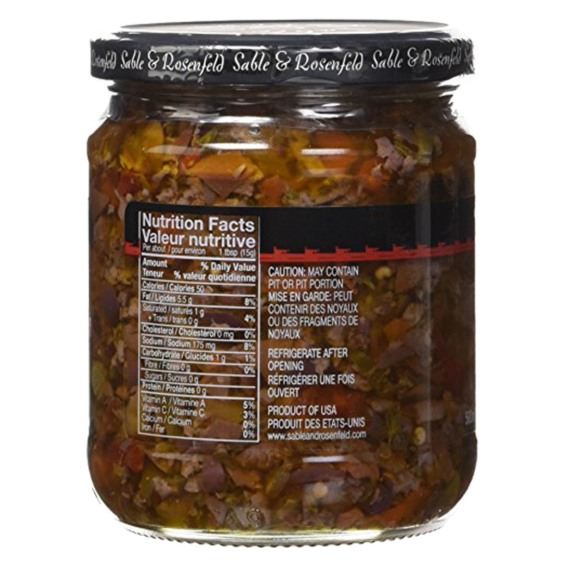 Sable & Rosenfeld Olive Spicy Bruschetta New 16oz
