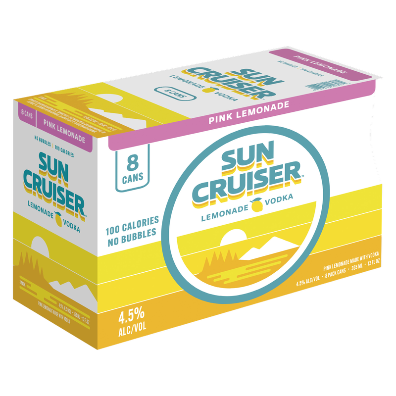 Sun Cruiser Pink Lemonade Vodka 8pk 12oz Can