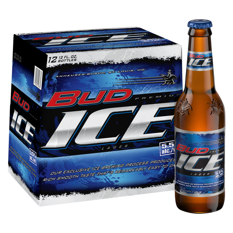 Bud Ice 12pk 12oz Btl 5.5% ABV