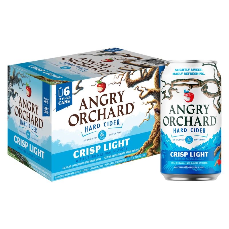 Angry Orchard Crips Light Hard Cider 6pk 12oz 4.3% ABV