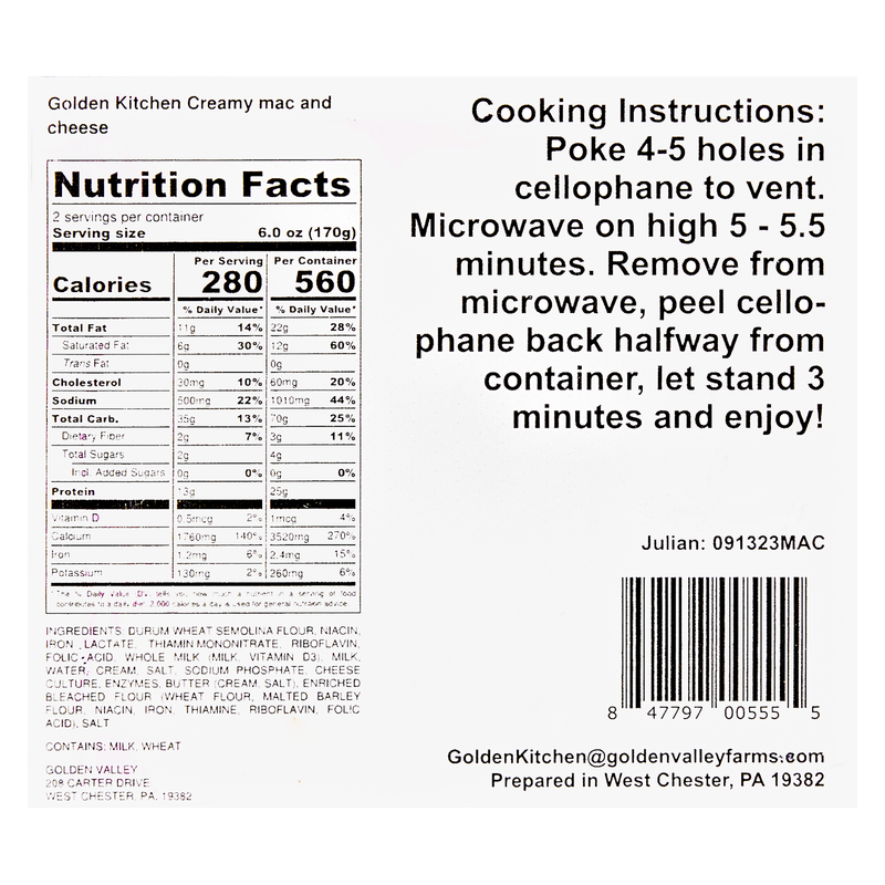 Golden Kitchen Mac N' Cheese