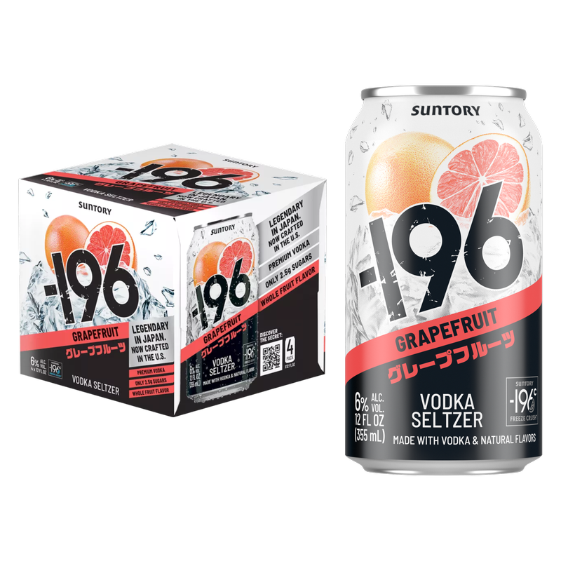 -196 Grapefruit RTD 4pk 355ml Can 6% ABV