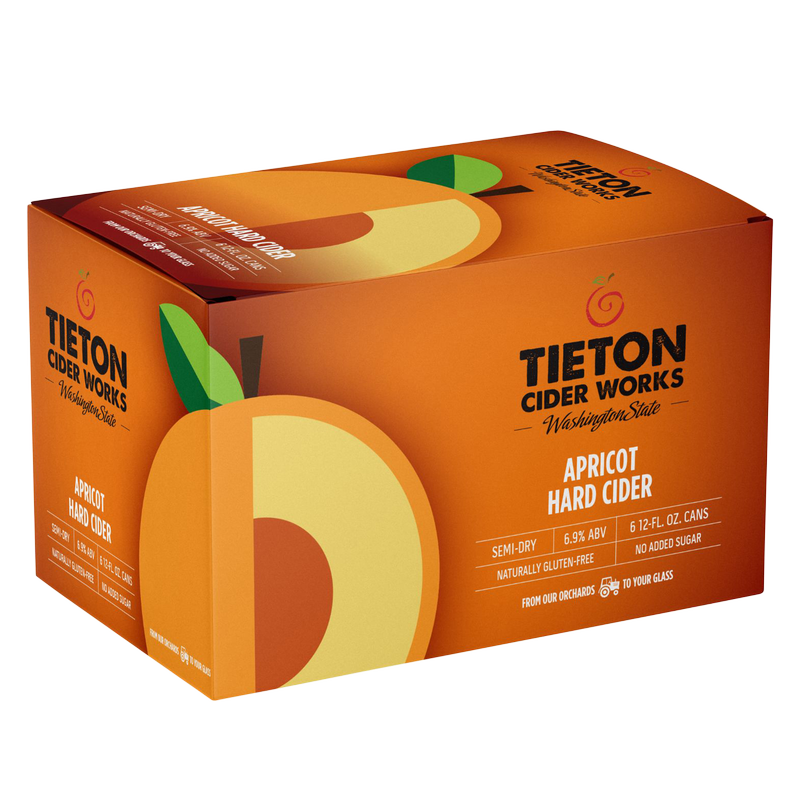 Tieton Cider Works Apricot Cider 6pk 12oz Can