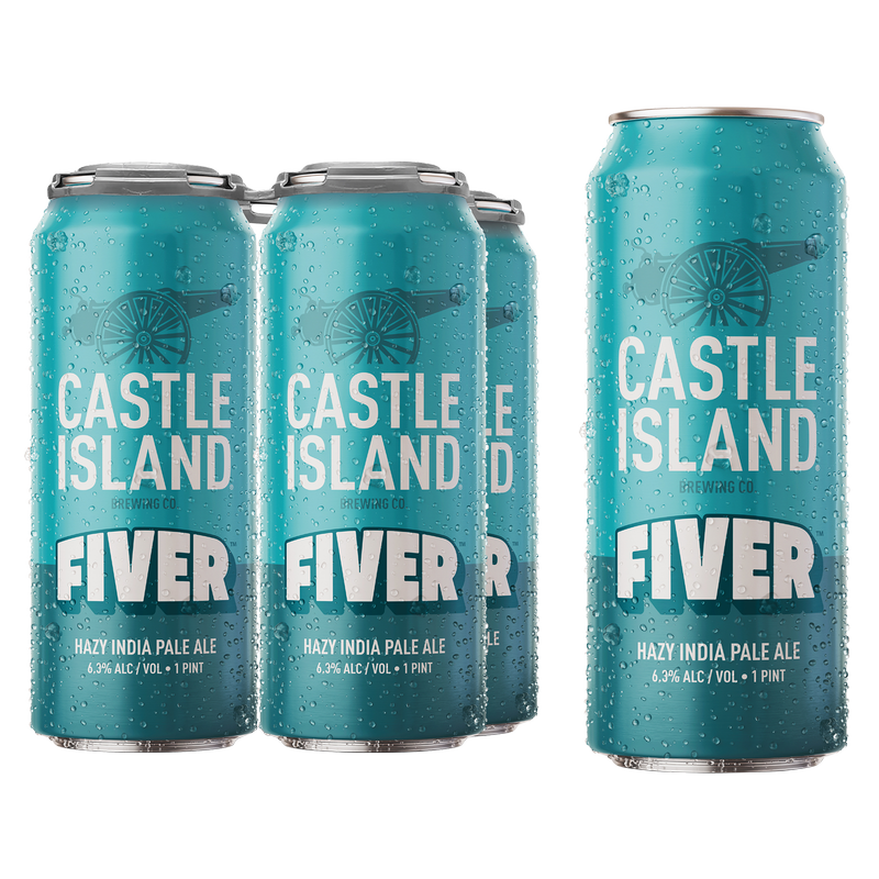 Castle Island Fiver Hazy IPA 4pk 16oz Can 6.3% ABV