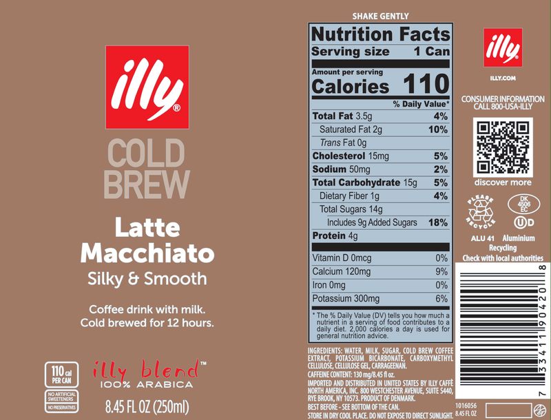 Illy Latte Macchiato Cold Brew 8.5oz Can