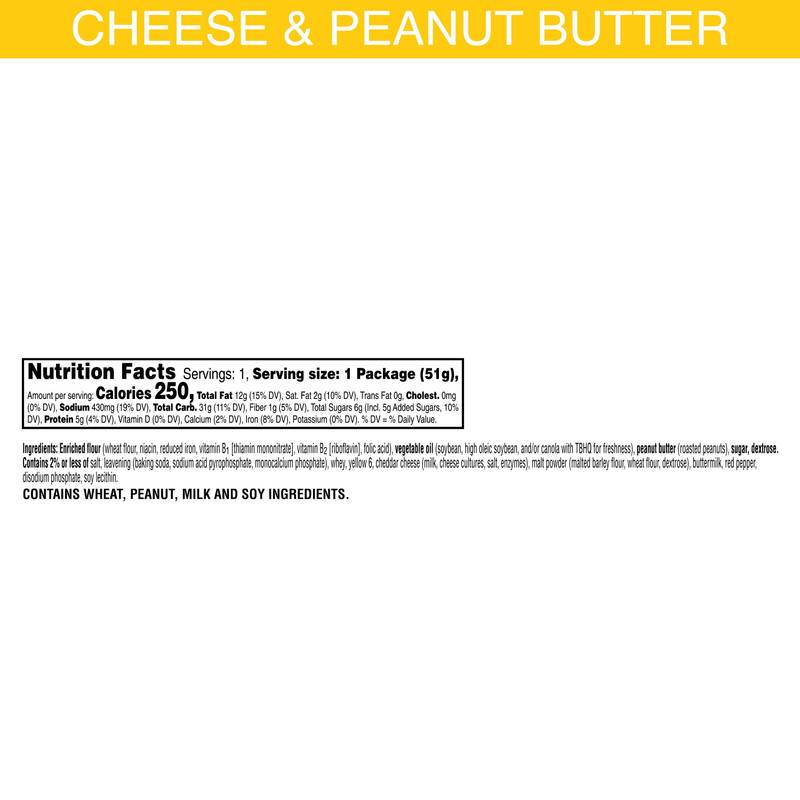 Keebler® Cheese Crackers with Peanut Butter, 1.8 oz