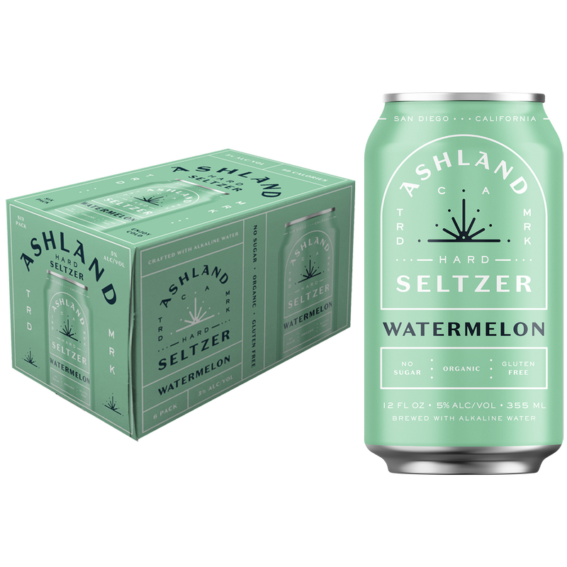 Ashland Hard Seltzer Watermelon 6pk 12oz Can 5.0% ABV