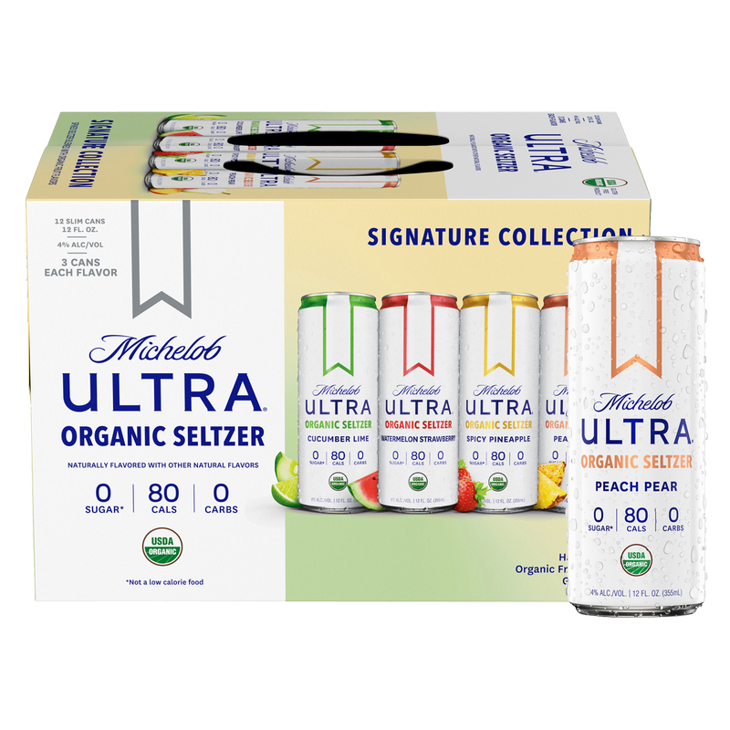 Michelob ULTRA Organic Hard Seltzer Variety Pack 12pk 12oz Slim Cans 4% ABV