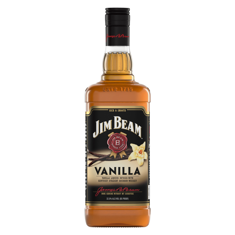 Jim Beam Vanilla Whiskey 1L (65 Proof)