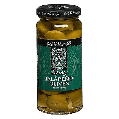 Sable & Rosenfeld Vodka Tipsy Jalapeno Olives 5oz