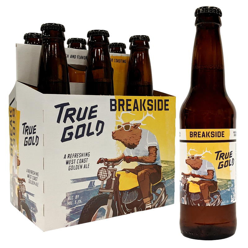 Breakside True Gold West Coast Golden Ale 6pk 12oz Blt 6% ABV