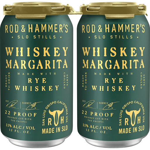 Rod & Hammer'S Whiskey Margarita 4pk 12oz Can 11% ABV