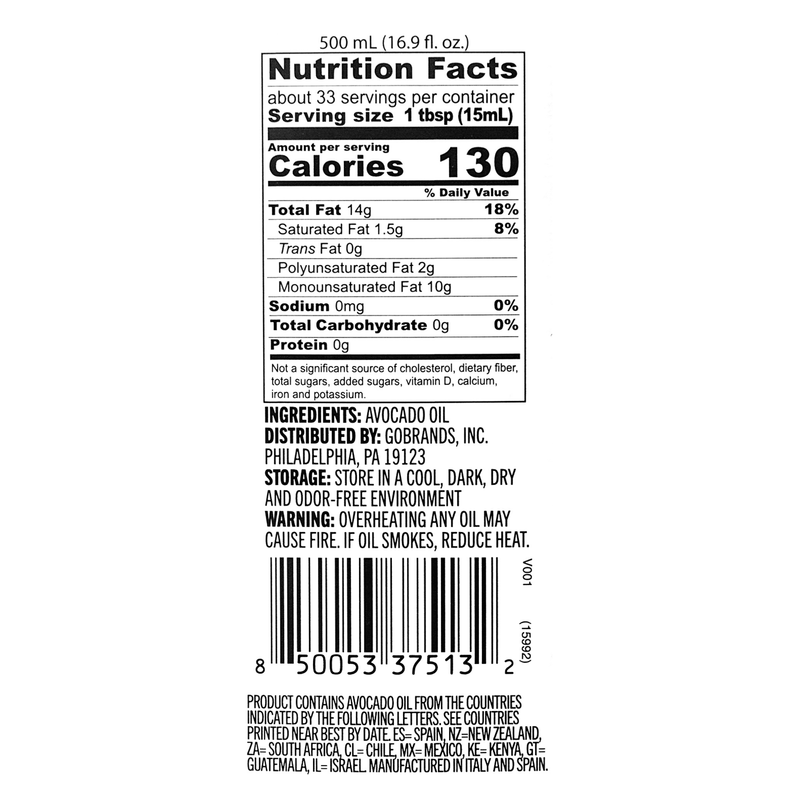 Basically Avocado Oil 16.9oz