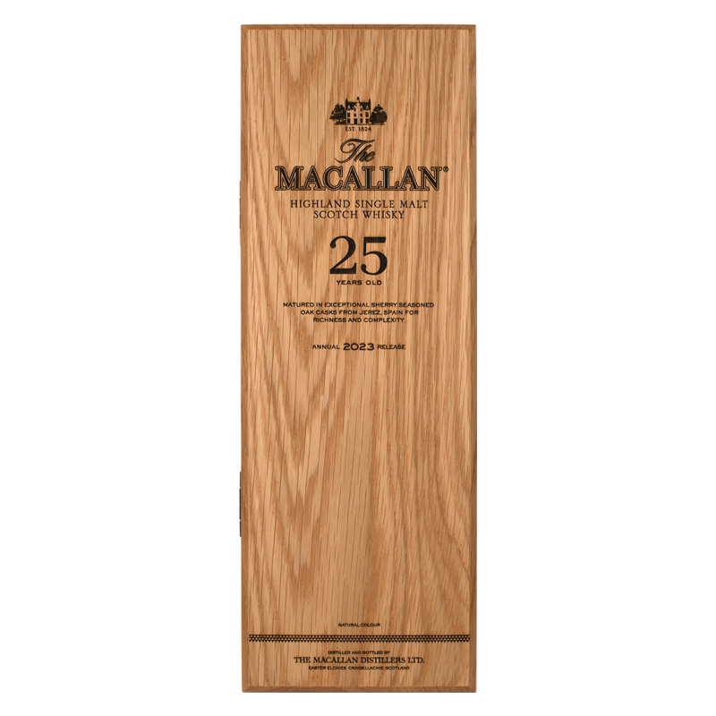 The Macallan 25 Years Old Sherry Oak Highland Single Malt Scotch Whisky 750ml