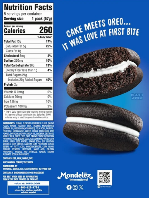 Oreo Cakesters Chocolate, 10.1 oz