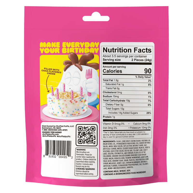 Stuffed Puffs Big Bites Birthday Cake 7.3oz