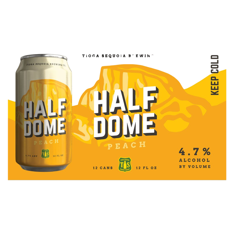 Tioga Sequoia Half Dome Peach 12pk 12oz Can