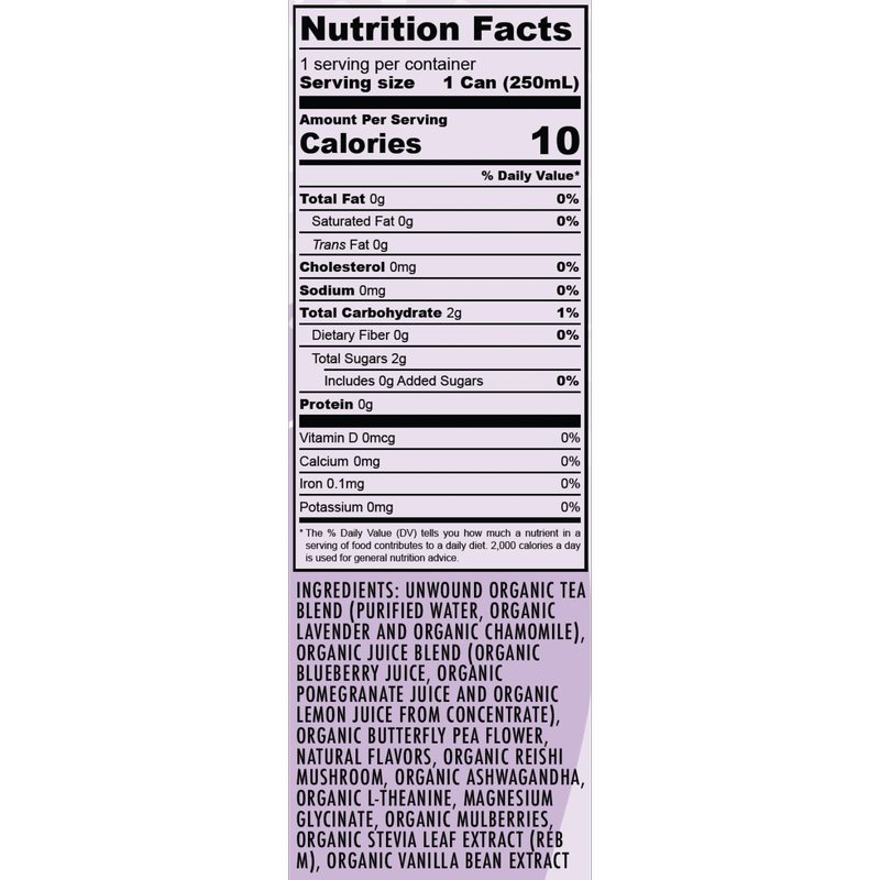 NA Calm Lavender Blueberry 8.4oz Can