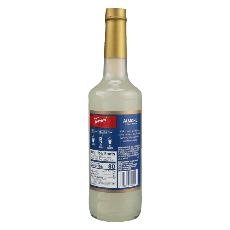 Torani Orgeat Syrup 750mL Btl