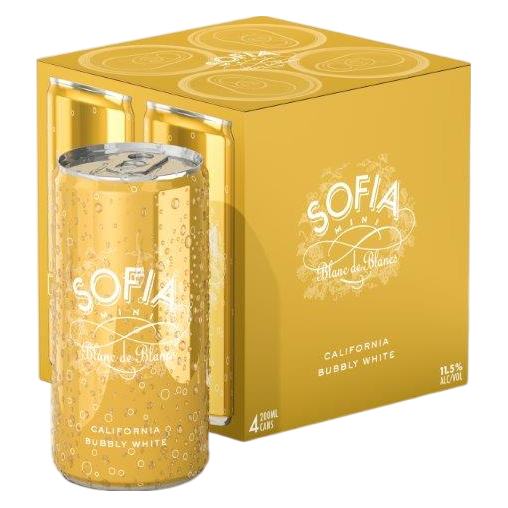 Coppola Sofia Blanc de Blanc 4pk 200ml Can 12% ABV