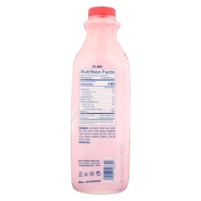 Lifeway Low Fat Strawberry Kefir 32oz Ctn