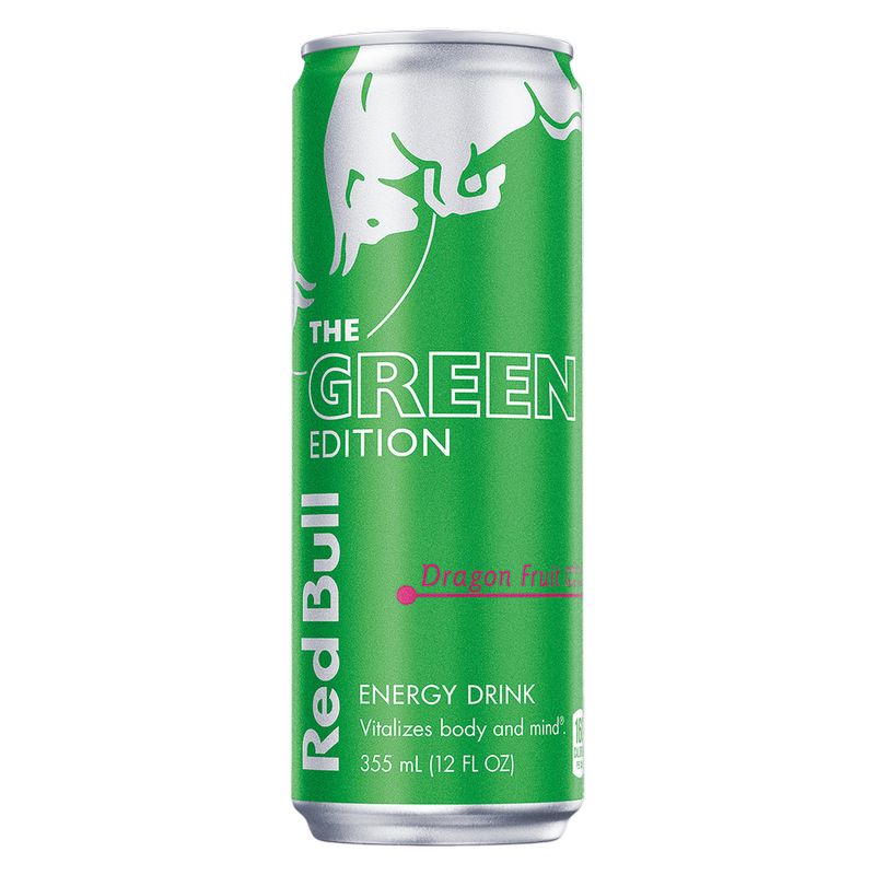 Red Bull Energy Drink The Green Edition Dragon Fruit 12oz Can
