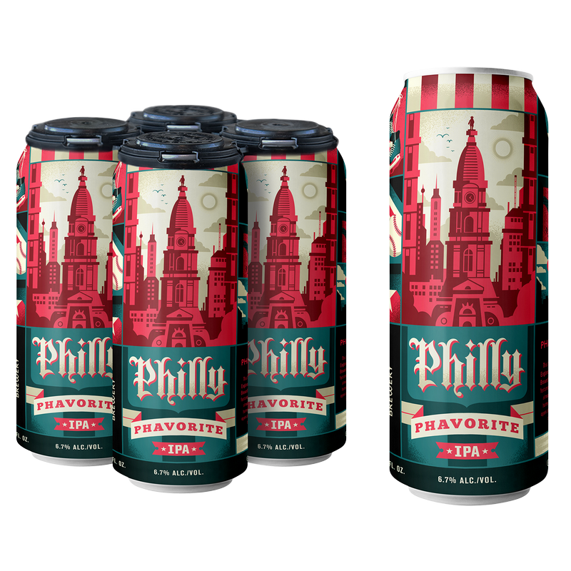 Iron Hill Brewery Philly Phavorite Hazy IPA 4pk 16oz Can 6.6% ABV