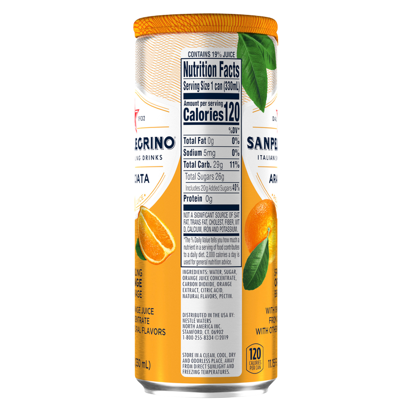 Sanpellegrino Aranciata Orange 11.15oz