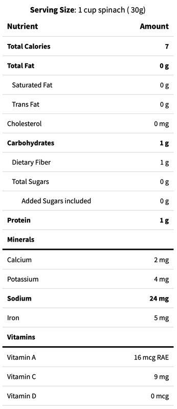 Organic Baby Spinach - 5oz