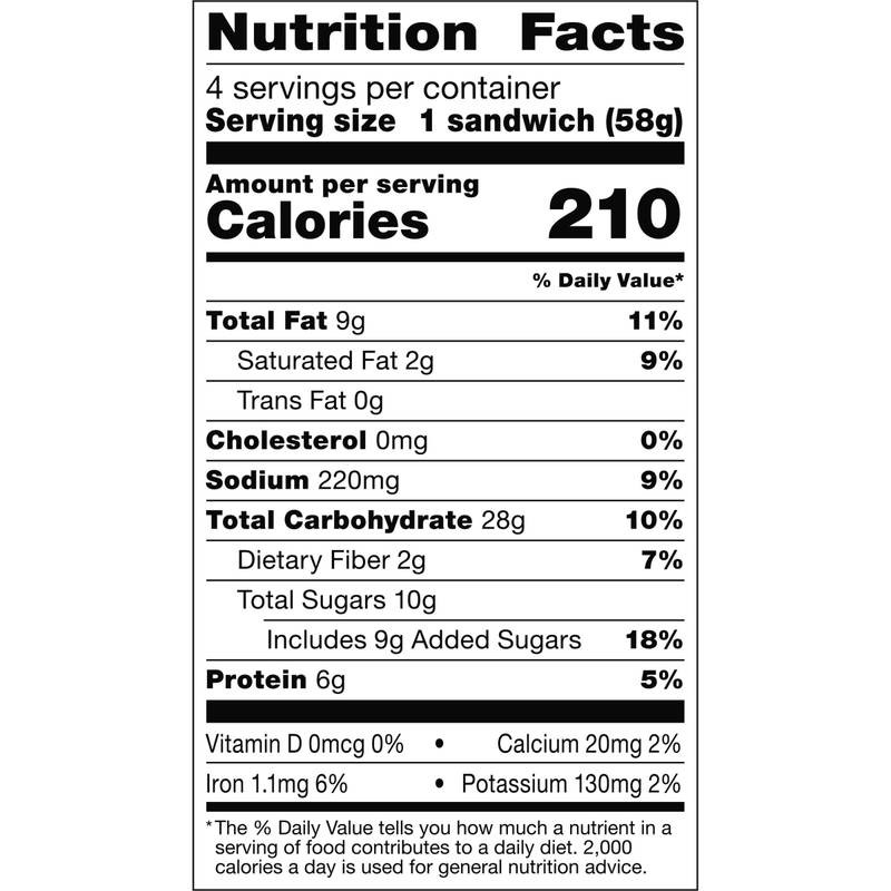 Smucker's Uncrustables Peanut Butter & Berry 4 Pack