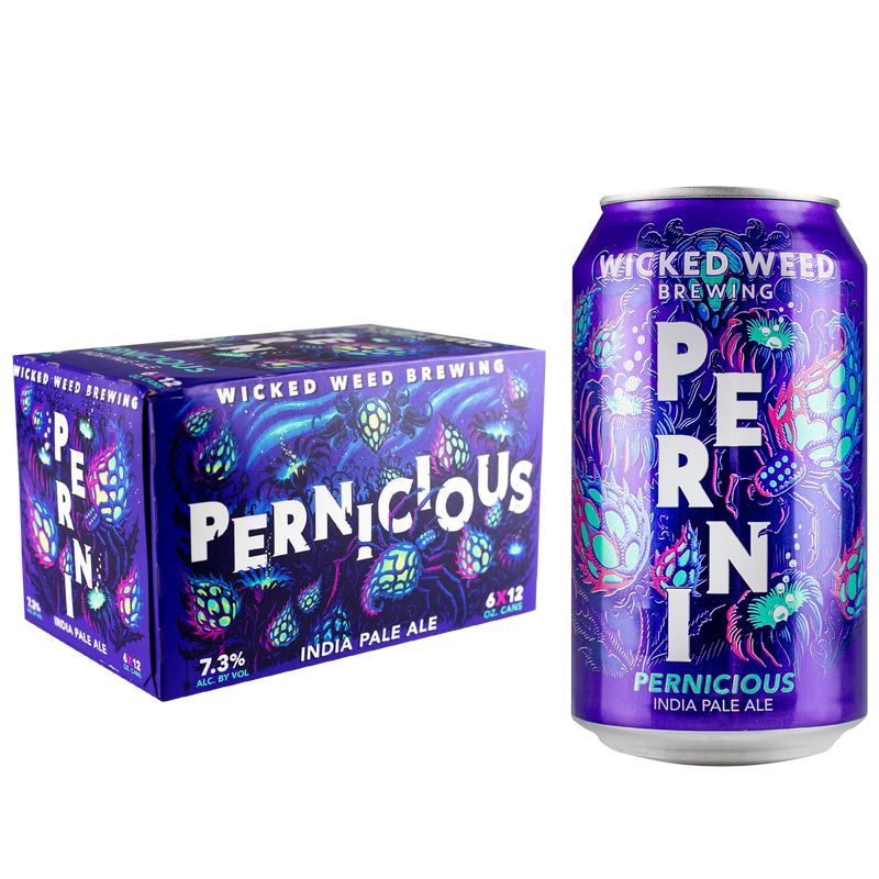 Wicked Weed Pernicious IPA 6pk 12oz Can 7.3% ABV
