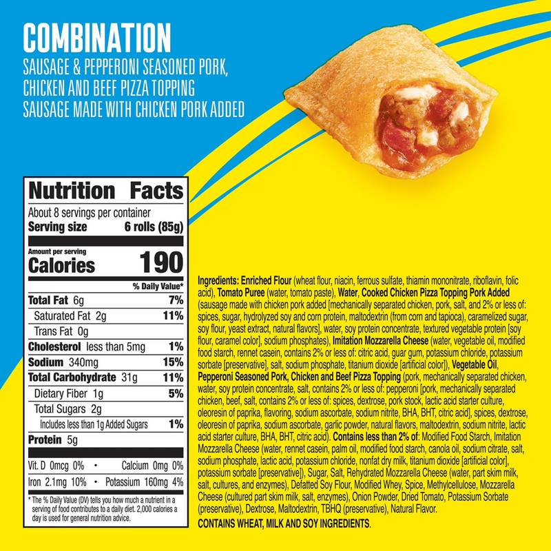 Totino's Frozen Combination Pizza Rolls 50ct