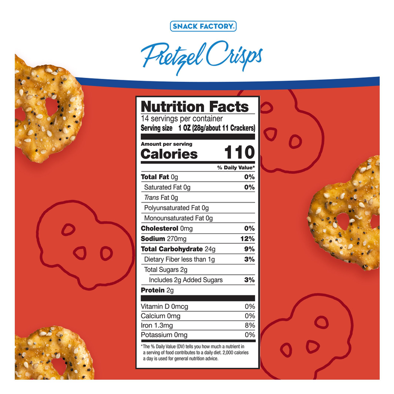 Snack Factory Everything Pretzel Crisps 14oz
