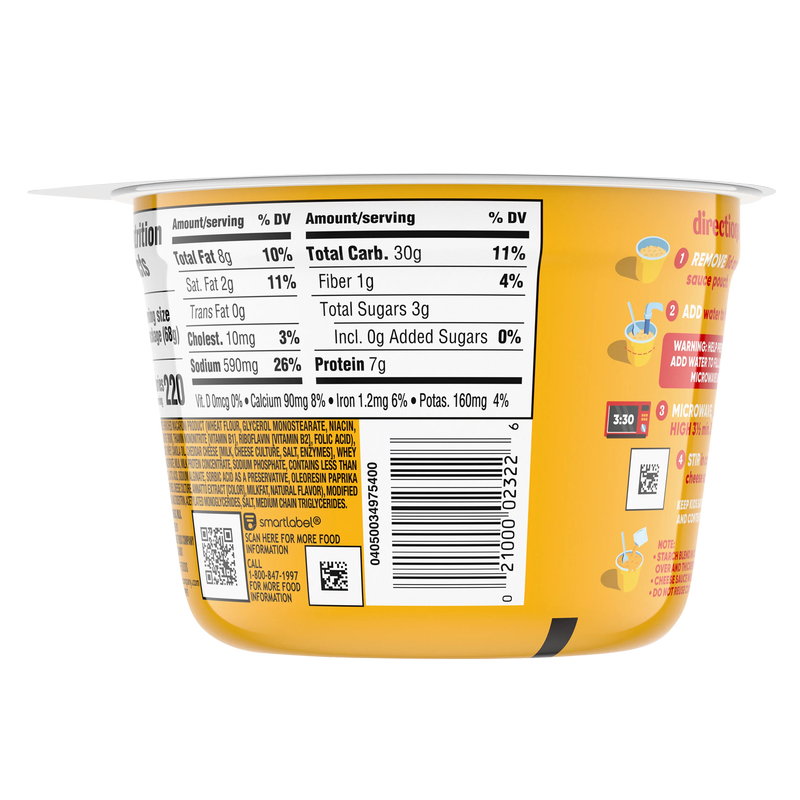 Velveeta Original Shells & Cheese Cup 2.39oz 3ct Bundle