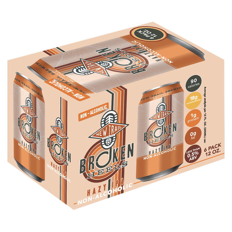 New Trails Broken Heels Hazy IPA NA 6pk 12oz Can 0.5% ABV