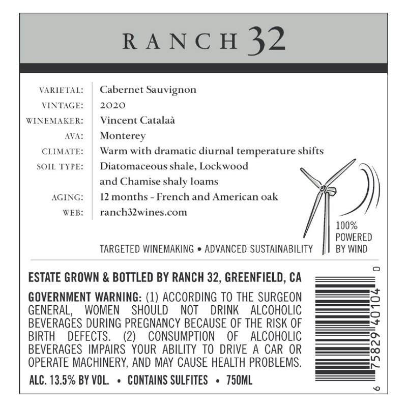 Ranch 32 Cabernet Sauvignon 750ml