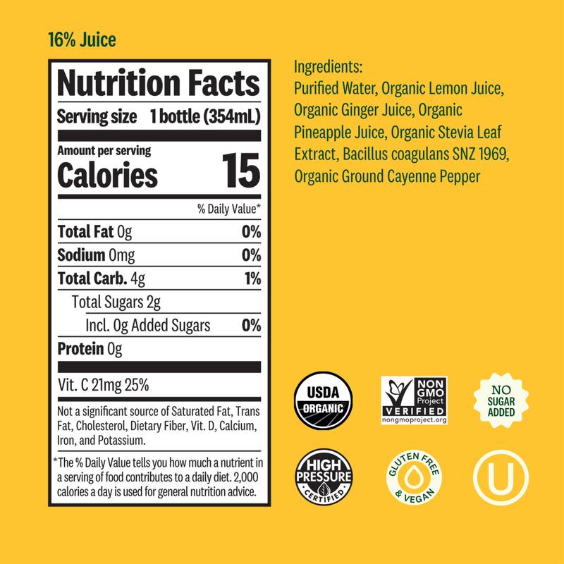 Suja Organic Ginger Love Cold Pressed Juice 12oz Btl