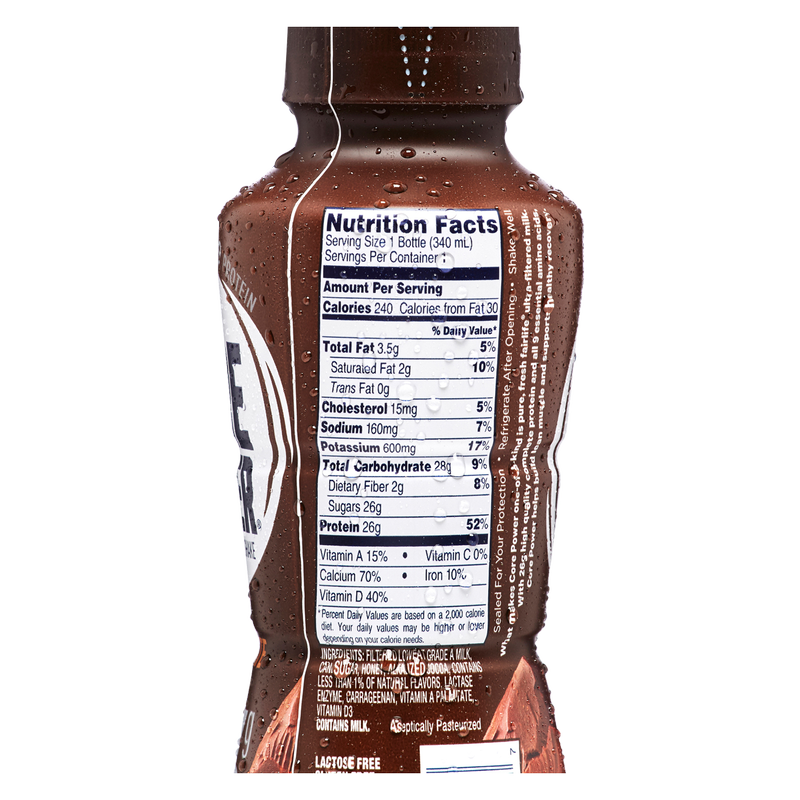 Core Power 26G Chocolate Protein Milkshake 14oz Btl
