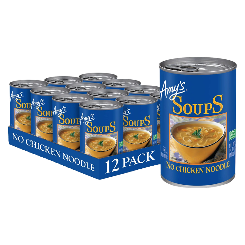 Amy's No Chicken Noodle Soup 14.1oz 12 CT