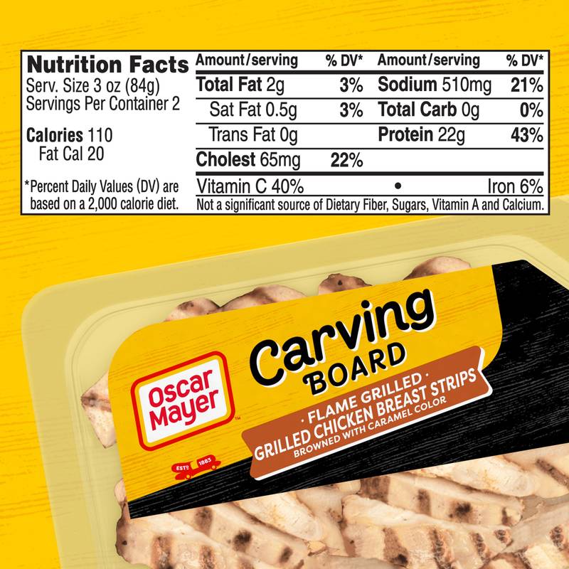 Oscar Mayer Grilled Chicken Breast Strips - 6oz