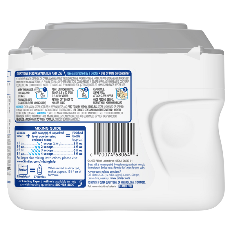Similac 360 Total Care Non-GMO Infant Powder Formula 20.6oz