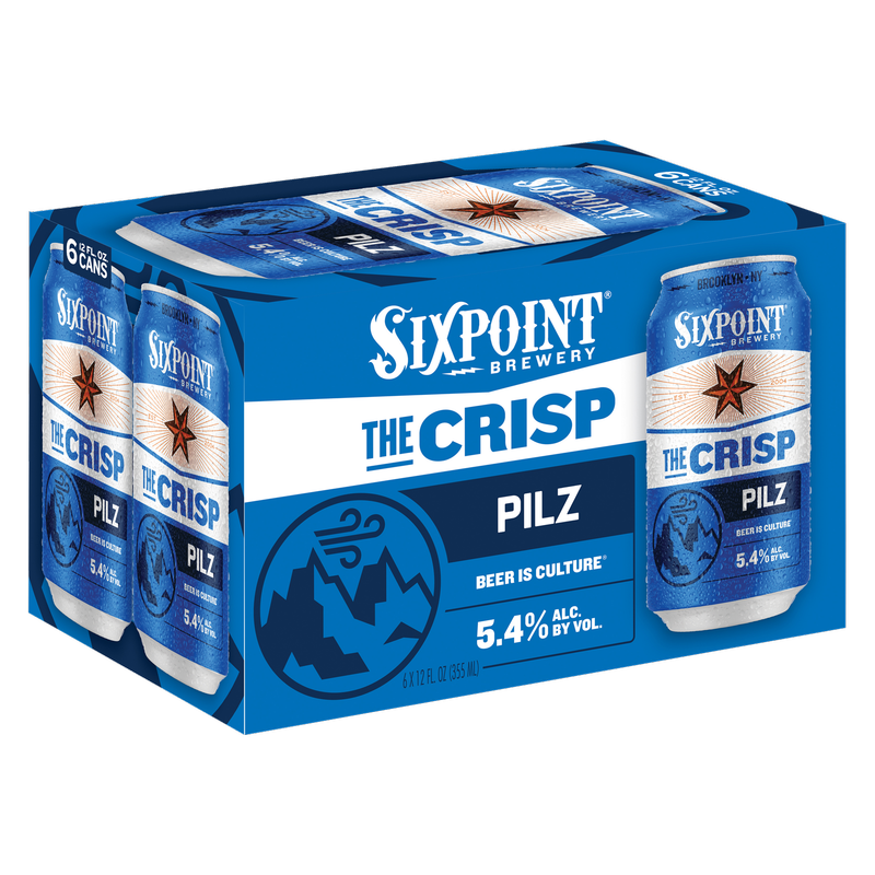Sixpoint The Crisp 12oz 6pk Cans 5.4% ABV