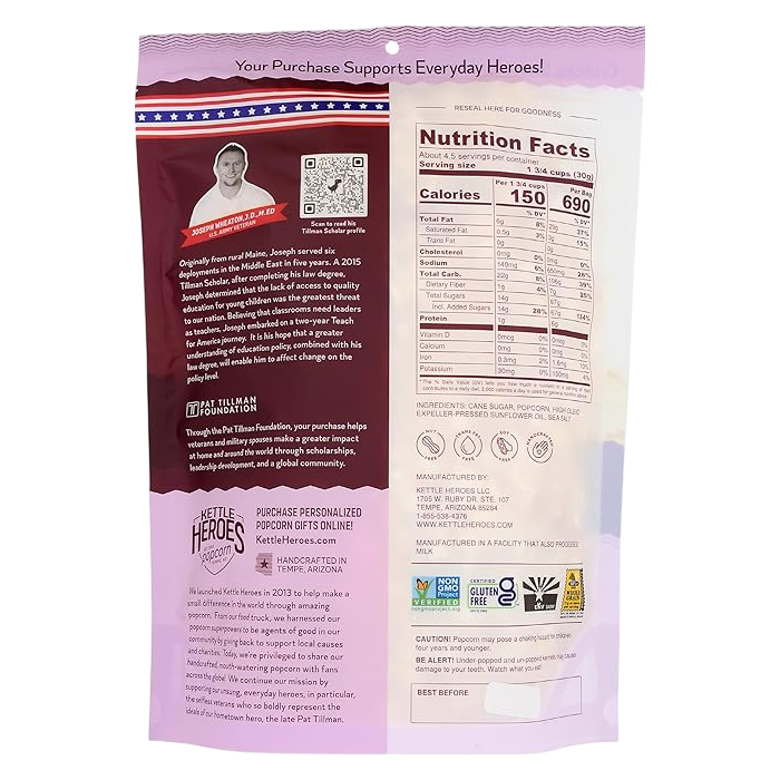 Kettle Heroes Original Sweet and Salty Popcorn, 5oz