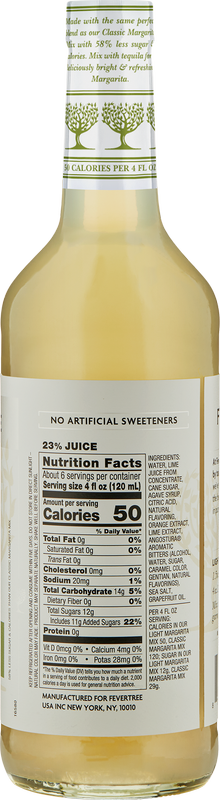 Fever Tree Light Margarita Mix 750ml Btl