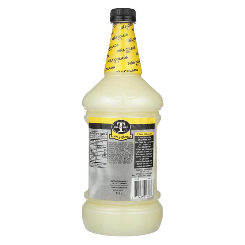 Mr & Mrs T Pina Colada Mix 1.75L Btl